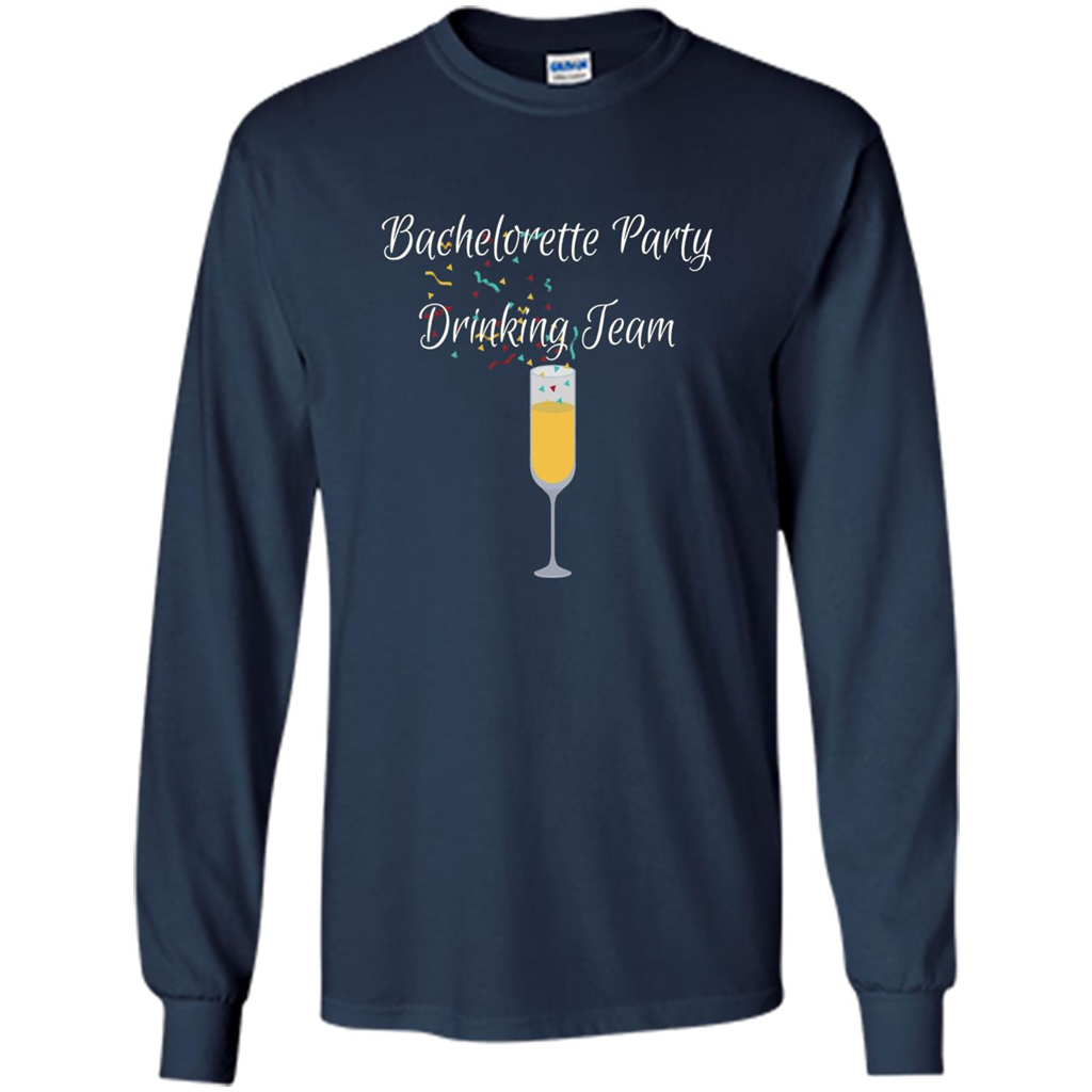 Bachelorette Party Drinking Team Bridal Wedding T-Shirt Navy