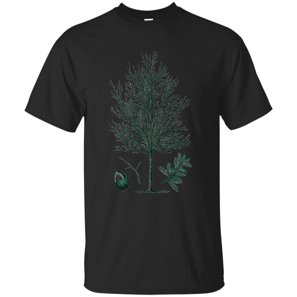 Oak Tree T-Shirt. Tree Acorn Oak Tree T-shirt Black