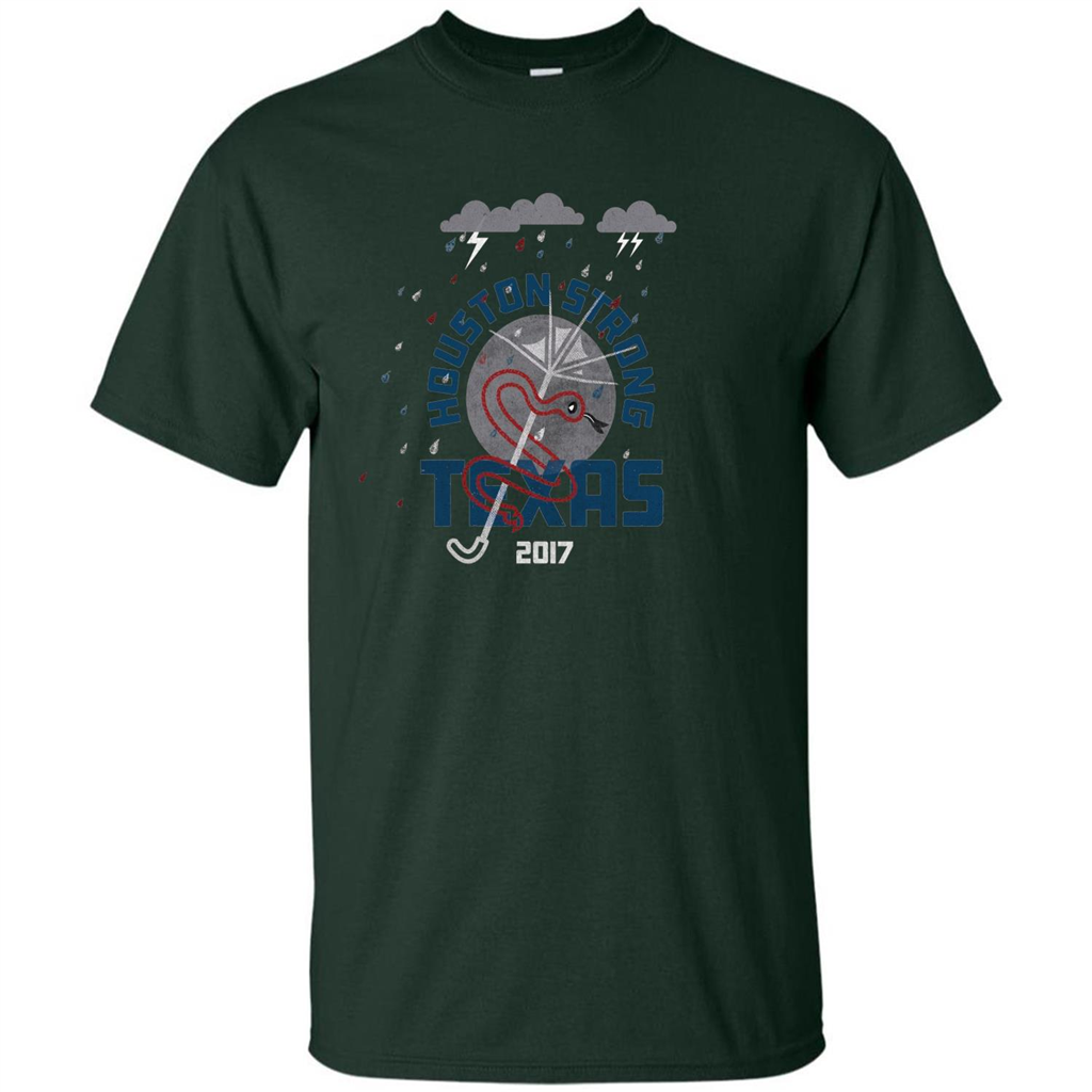 Harvey Houston Strong Texas 2017 T-shirt Forest Green