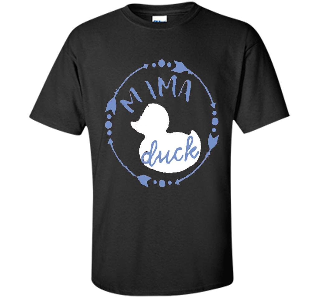 Women's Mama Duck TShirt, Mama Duck Plaid Shirt, Matching Fa shirt Black