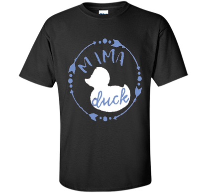 Women's Mama Duck TShirt, Mama Duck Plaid Shirt, Matching Fa shirt Black