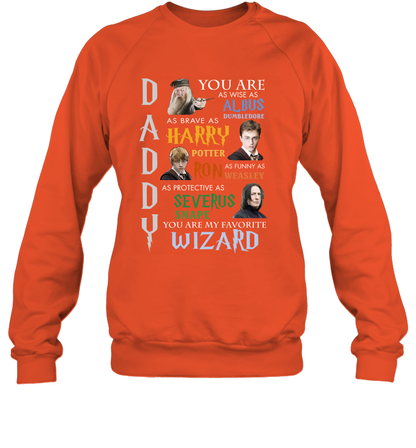 Daddy - You Are My Favorite Wizard Harry Potter Sweatshirt Sweatshirt Orange