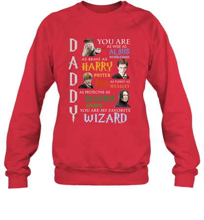 Daddy - You Are My Favorite Wizard Harry Potter Sweatshirt Sweatshirt Red