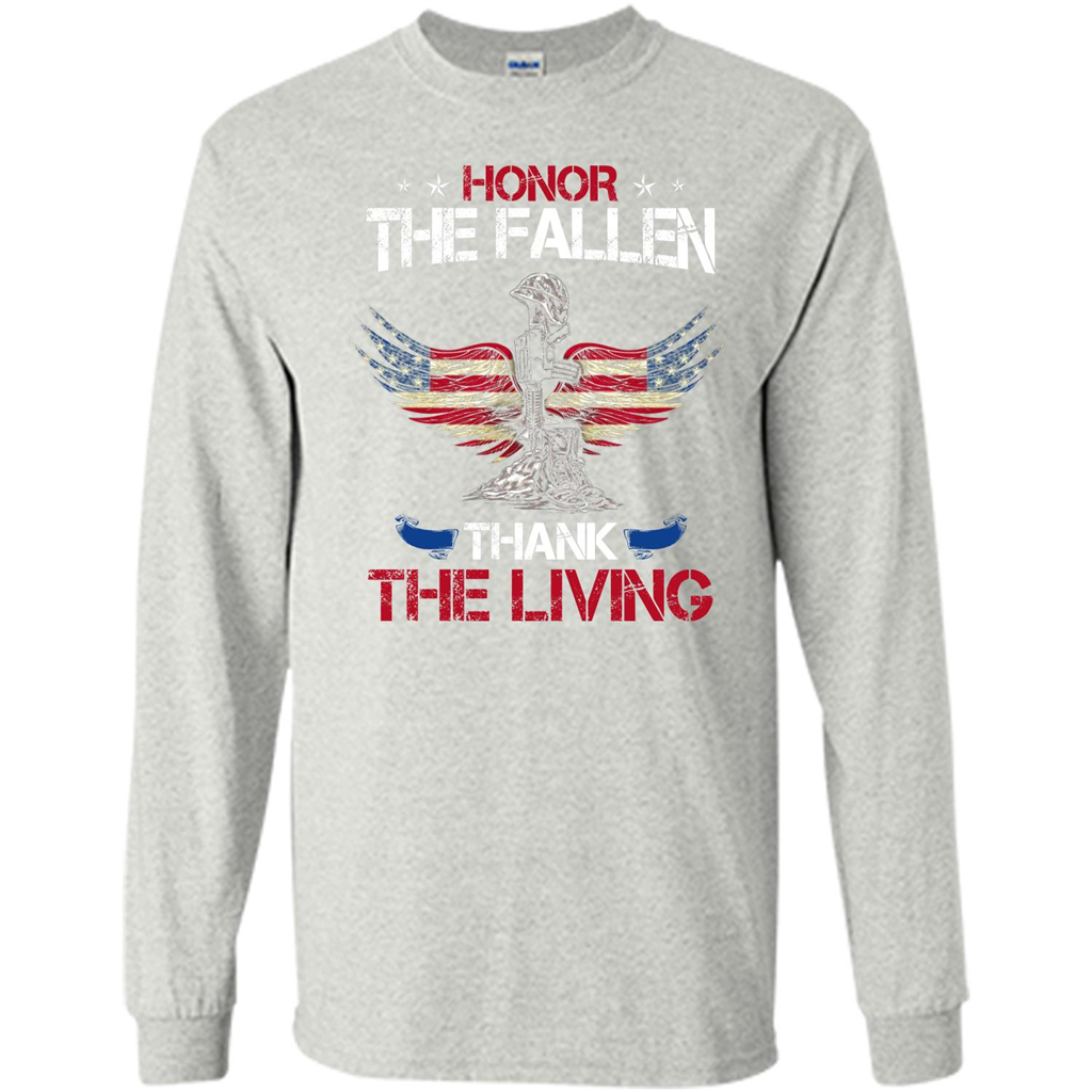 Military T-shirt Honor The Fallen Thank The Living Ash