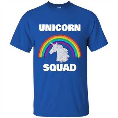Unicorn Squad T-shirt Rainbow Unicorns Love T-Shirt Royal