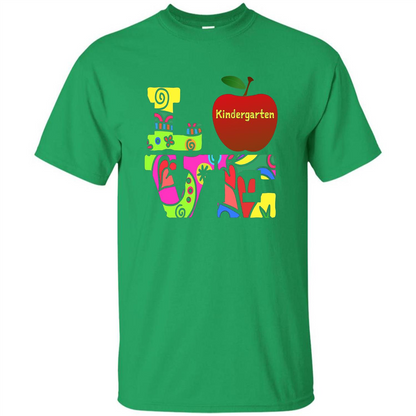 Kindergarten LOVE T-shirt School Day T-shirt Irish Green