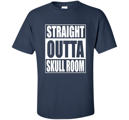 Straight Outta Skull Room Chiari Malformation T-shirt Navy