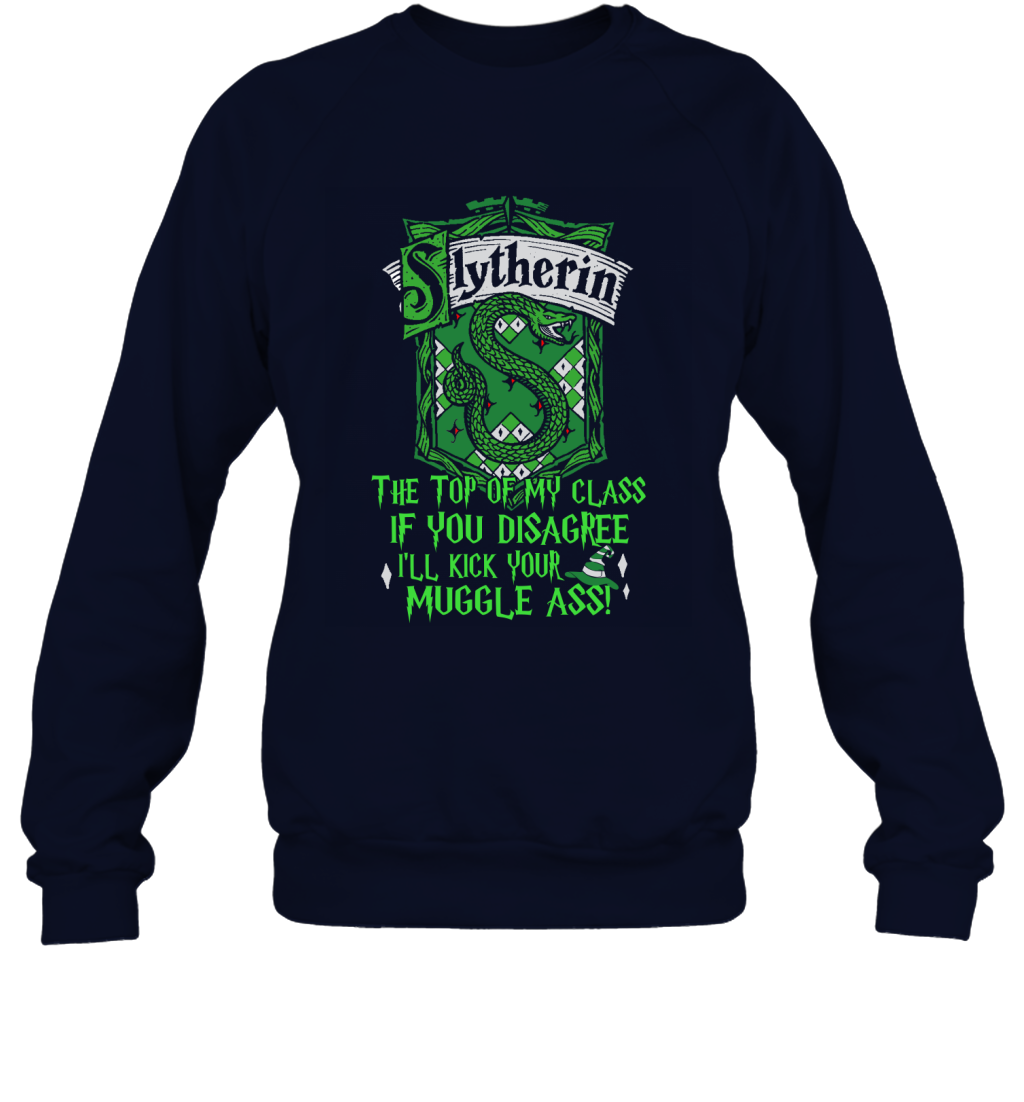 Harry Potter Quotes Slytherin Sweatshirt Sweatshirt Navy