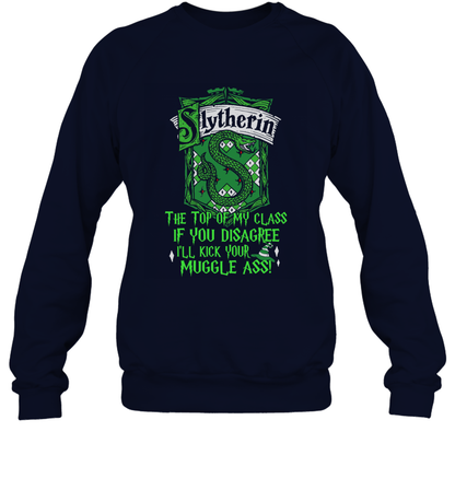 Harry Potter Quotes Slytherin Sweatshirt Sweatshirt Navy