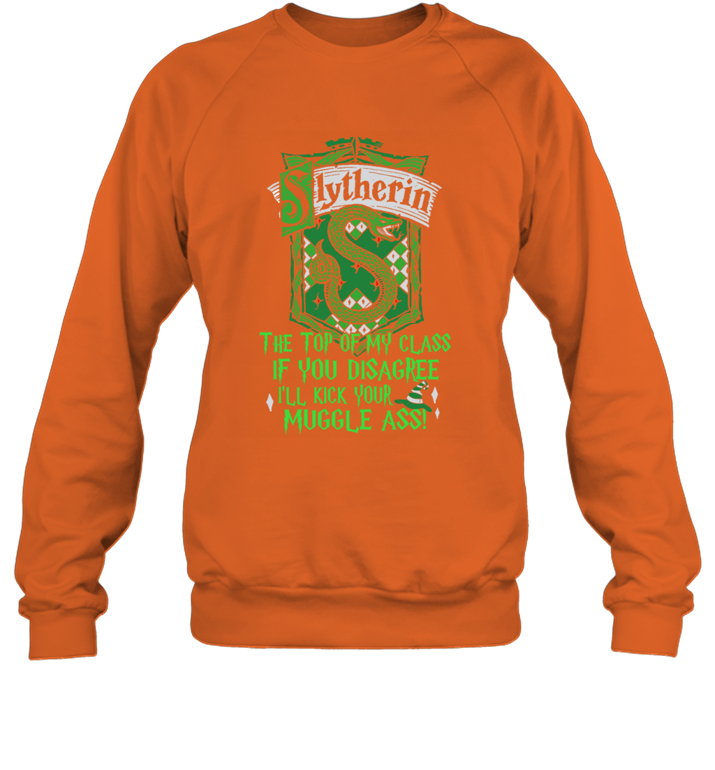 Harry Potter Quotes Slytherin Sweatshirt Sweatshirt Orange