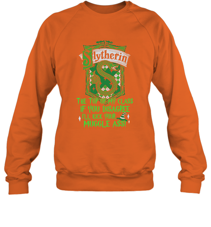 Harry Potter Quotes Slytherin Sweatshirt Sweatshirt Orange