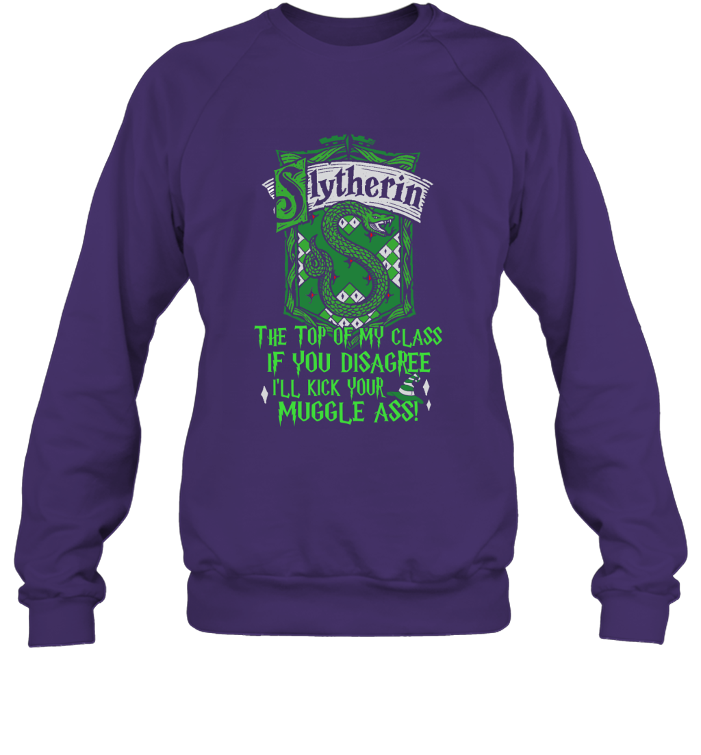 Harry Potter Quotes Slytherin Sweatshirt Sweatshirt Purple