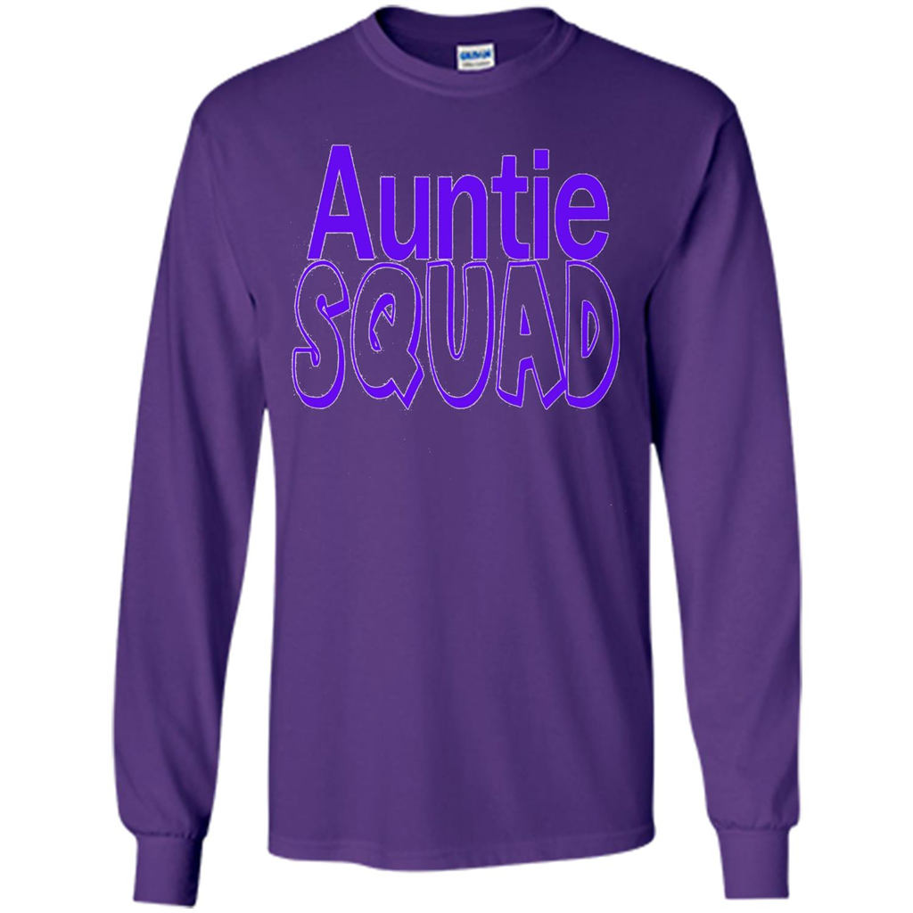Auntie Squad T-Shirt Aunt Team Squad Purple