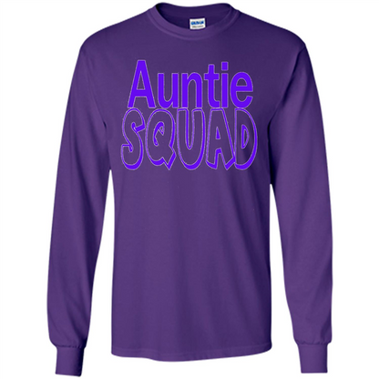 Auntie Squad T-Shirt Aunt Team Squad Purple