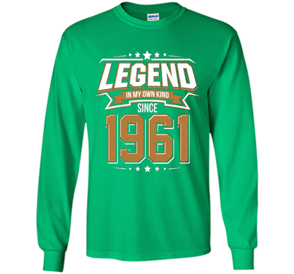 Legend Since 1961 T-Shirt for 56 Years Old Birthday Gifts t-shirt Irish Green