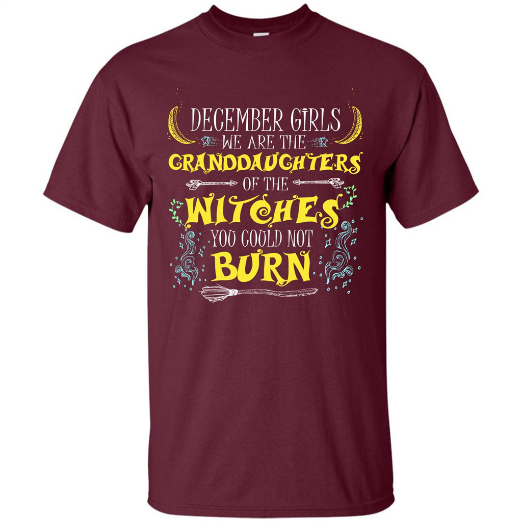 Halloween T-shirt December Girls T-shirt Maroon