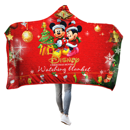 Disney Cartoon Characters 3D Hooded Blanket Mickey Mouse