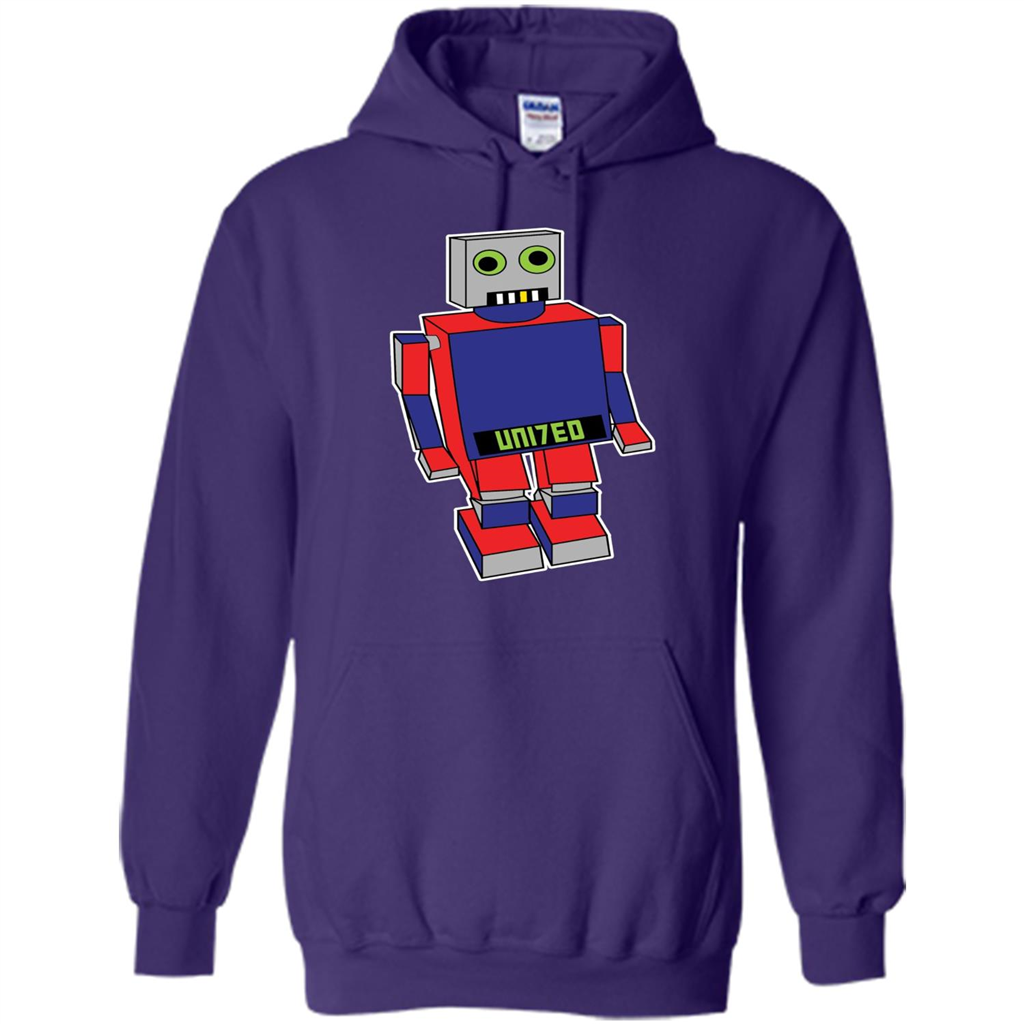 Robot T-shirt Gift for Kids Purple