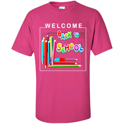 Welcome Back to School T-shirt School Day T-shirt Heliconia