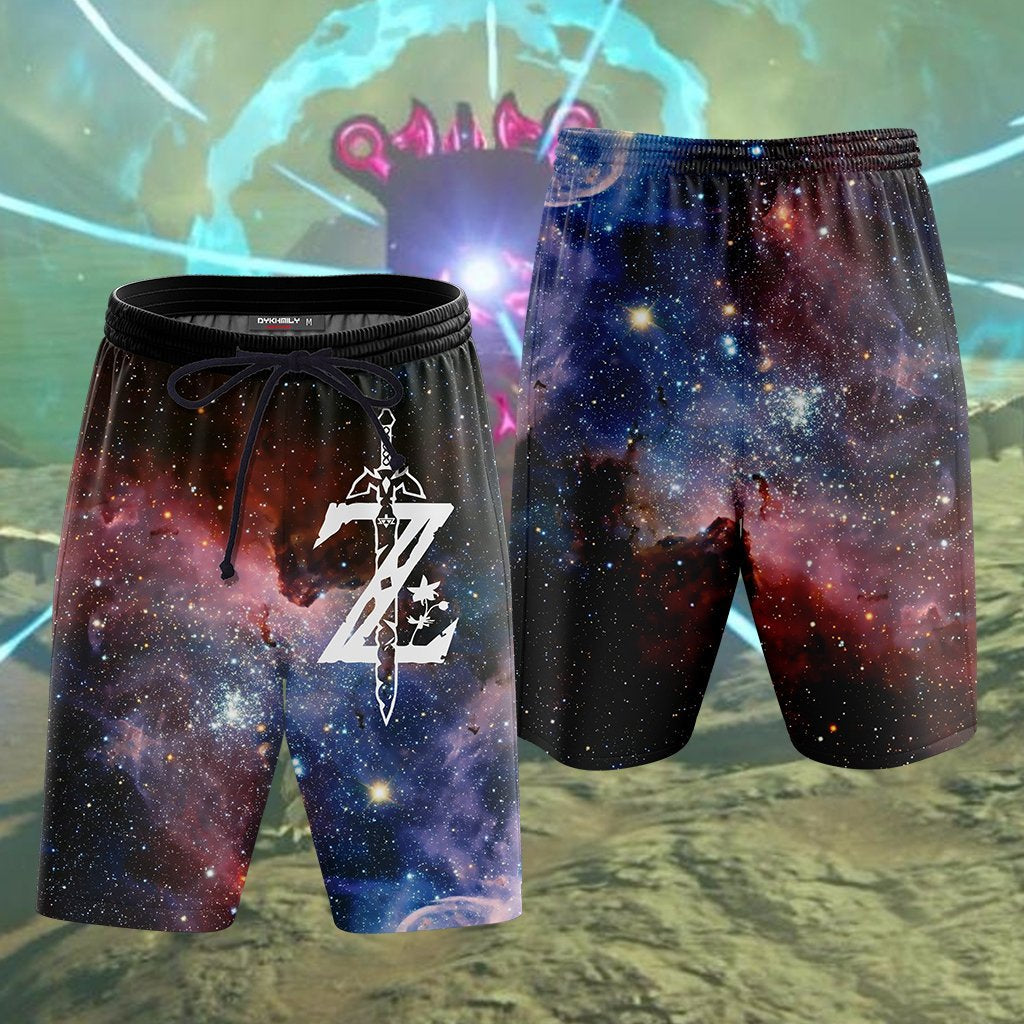 The Legend Of Zelda Beach Short Zelda Logo