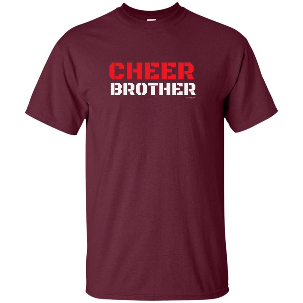 Cheer Brother T-Shirt for Brothers of Cheerleaders Maroon