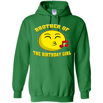 Brother Of The Birthday Girl Emoji T-shirt Irish Green