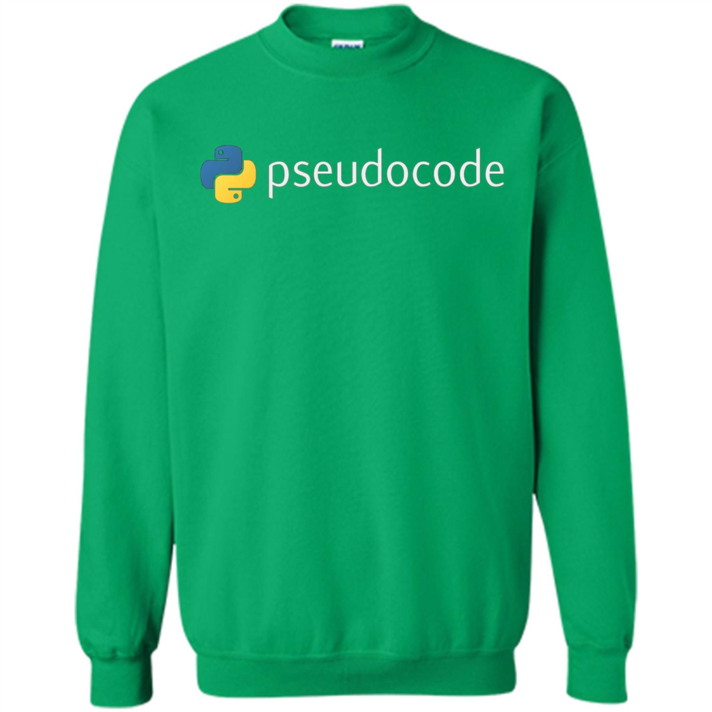 Funny Python Programming Pseudocode T-shirt Irish Green