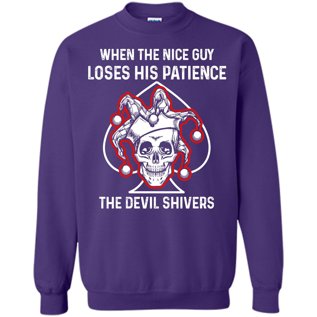 Jocker T-shirt When The Nice Guy Loses His Patience Purple