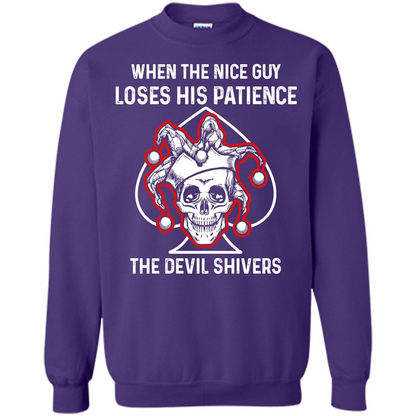 Jocker T-shirt When The Nice Guy Loses His Patience Purple