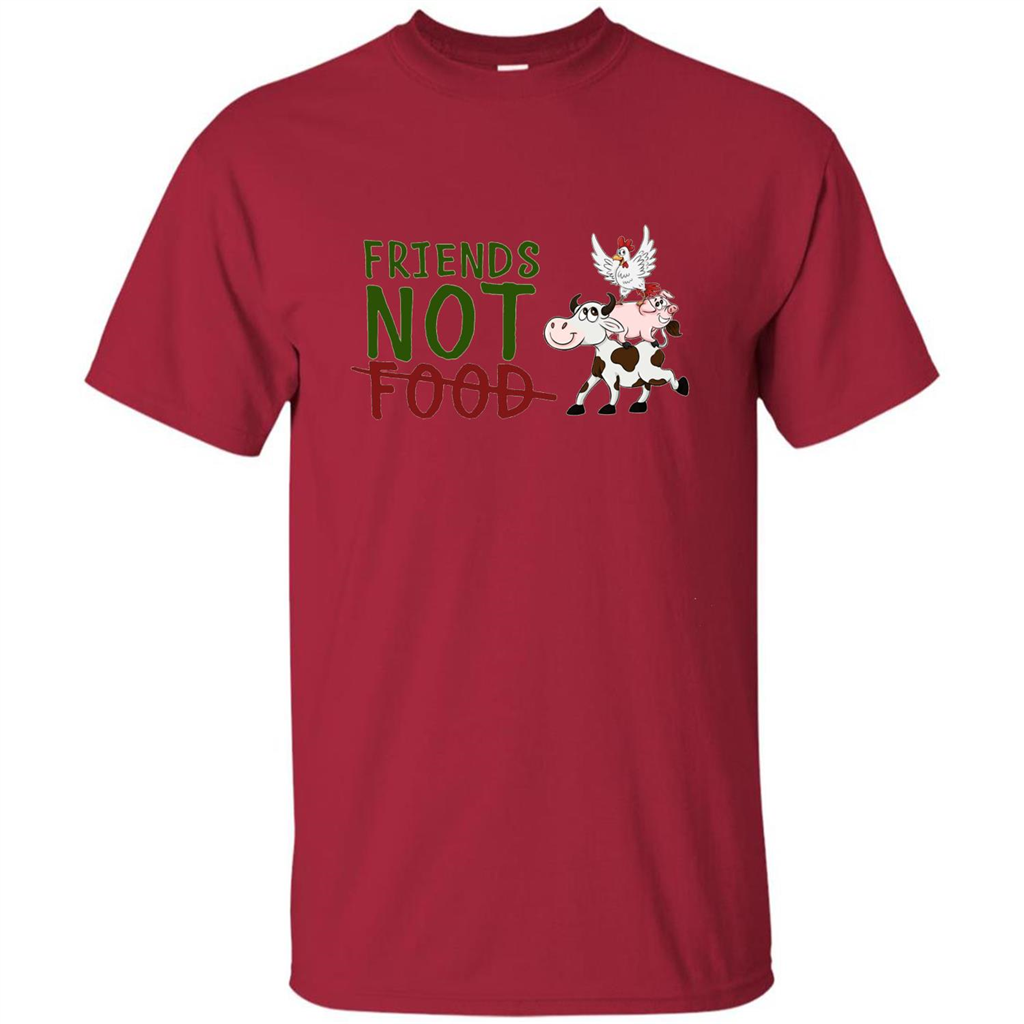 Friends Not Food T-Shirt Cardinal