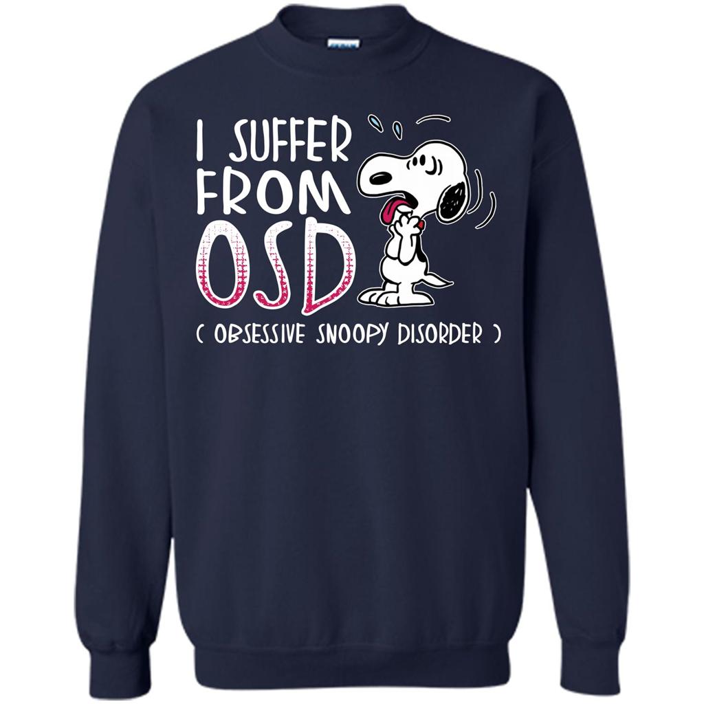 Snoopy T-shirt I Suffer From OSD Obsessive Snoopy Disorder Navy
