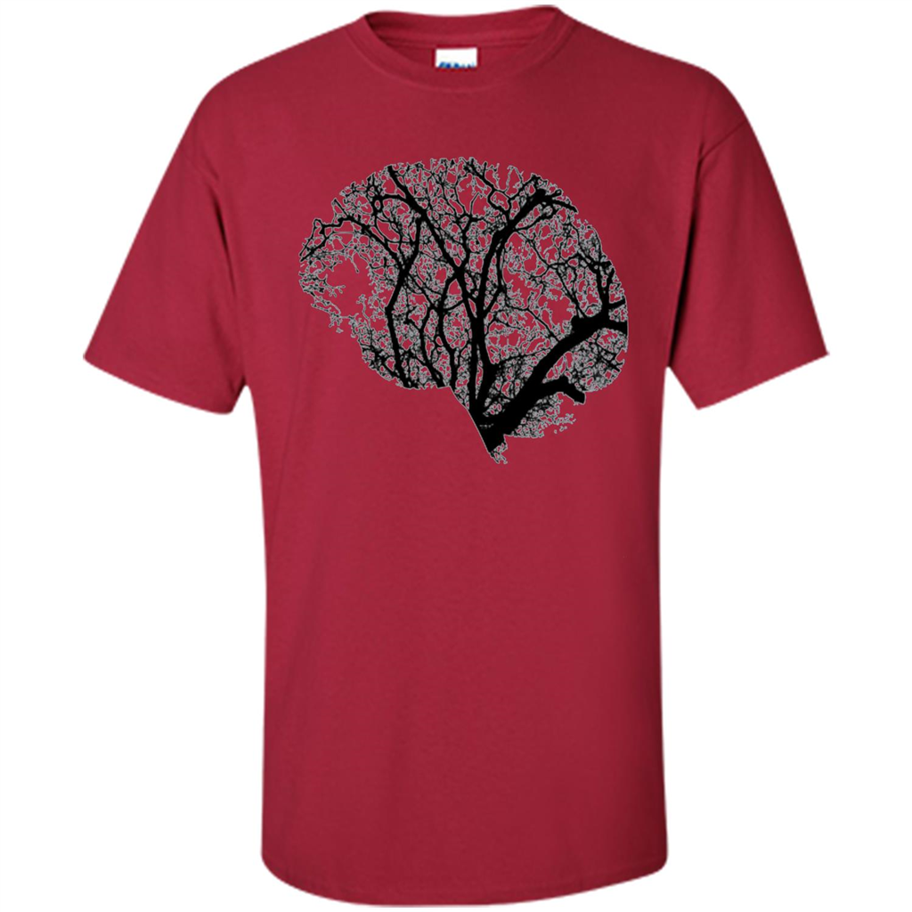 Science Nature T-Shirt Head Brain Tree Cardinal