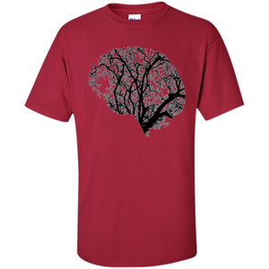 Science Nature T-Shirt Head Brain Tree