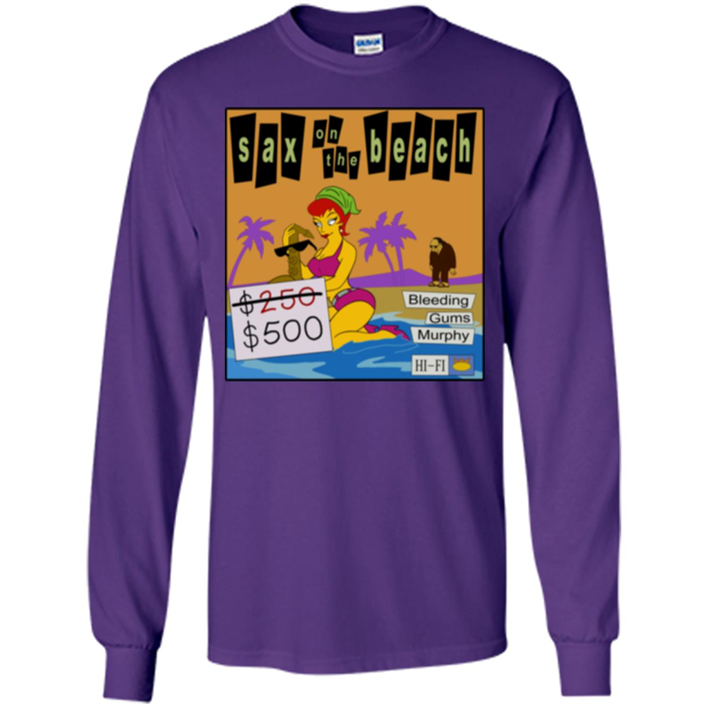Sax on the Beach Discount Edition T-shirt Purple
