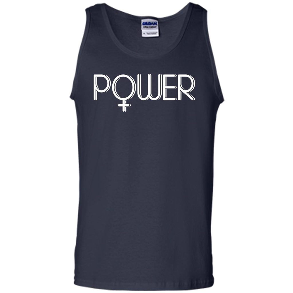 Woman Power Female Symbol Feminist T-Shirt Navy