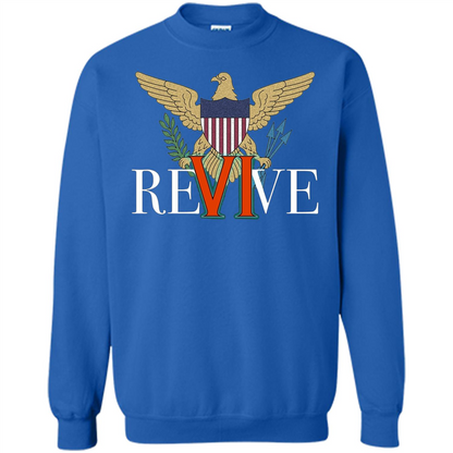 Revive the VI US Virgin Islands Strong T-shirt Royal