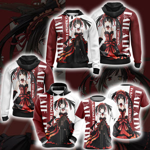 Date A Live Tokisaki Kurumi Unisex 3D Hoodie