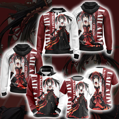 Date A Live Tokisaki Kurumi Unisex 3D T-shirt