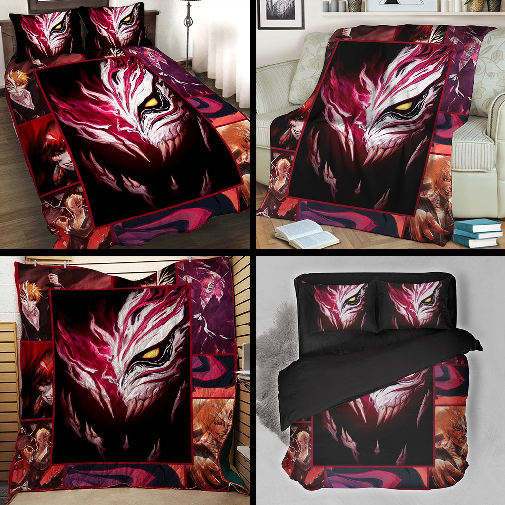 Bleach Ichigo Kurosaki Mask 3D Throw Blanket