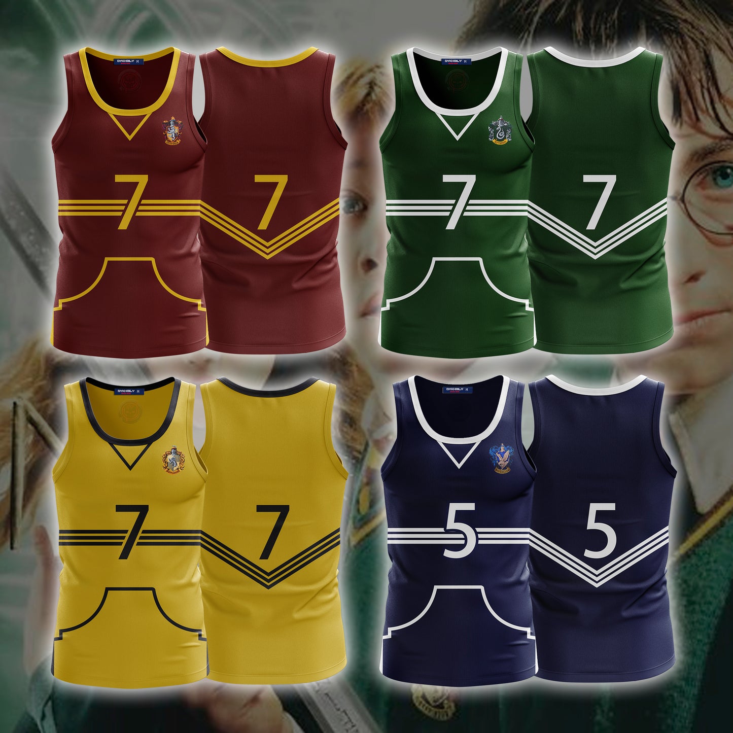 Harry Potter The Gryffindor Quidditch Team 3D Tank Top