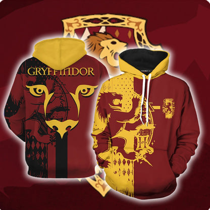 Quidditch Gryffindor Harry Potter New Look 3D Hoodie