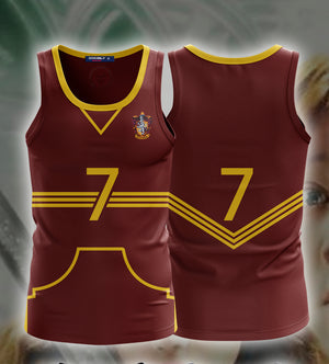 Harry Potter The Gryffindor Quidditch Team 3D Tank Top