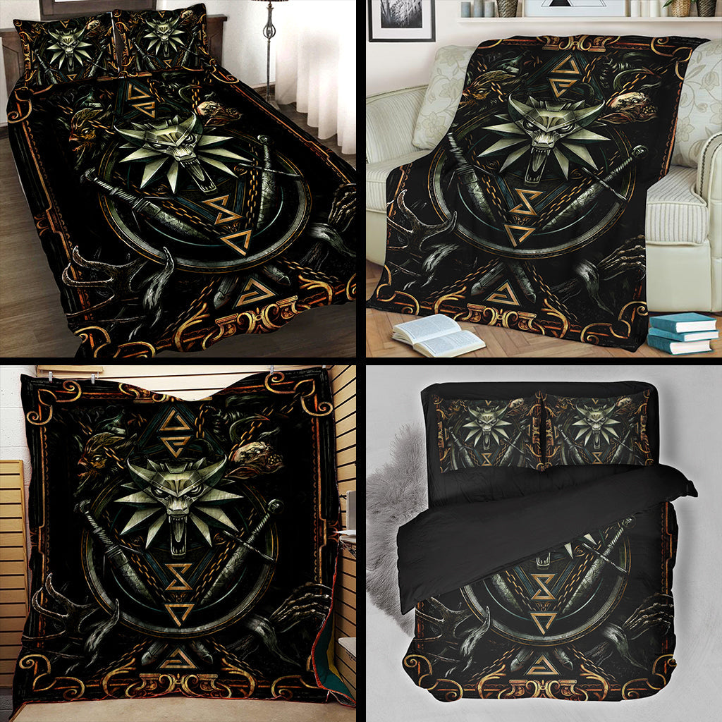 Witcher Symbol 3D Throw Blanket