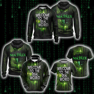 The Matrix Welcome To The Real World Unisex Zip Up Hoodie