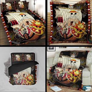 One Piece Luffy's Thousand Sunny Ship 3D Throw Blanket