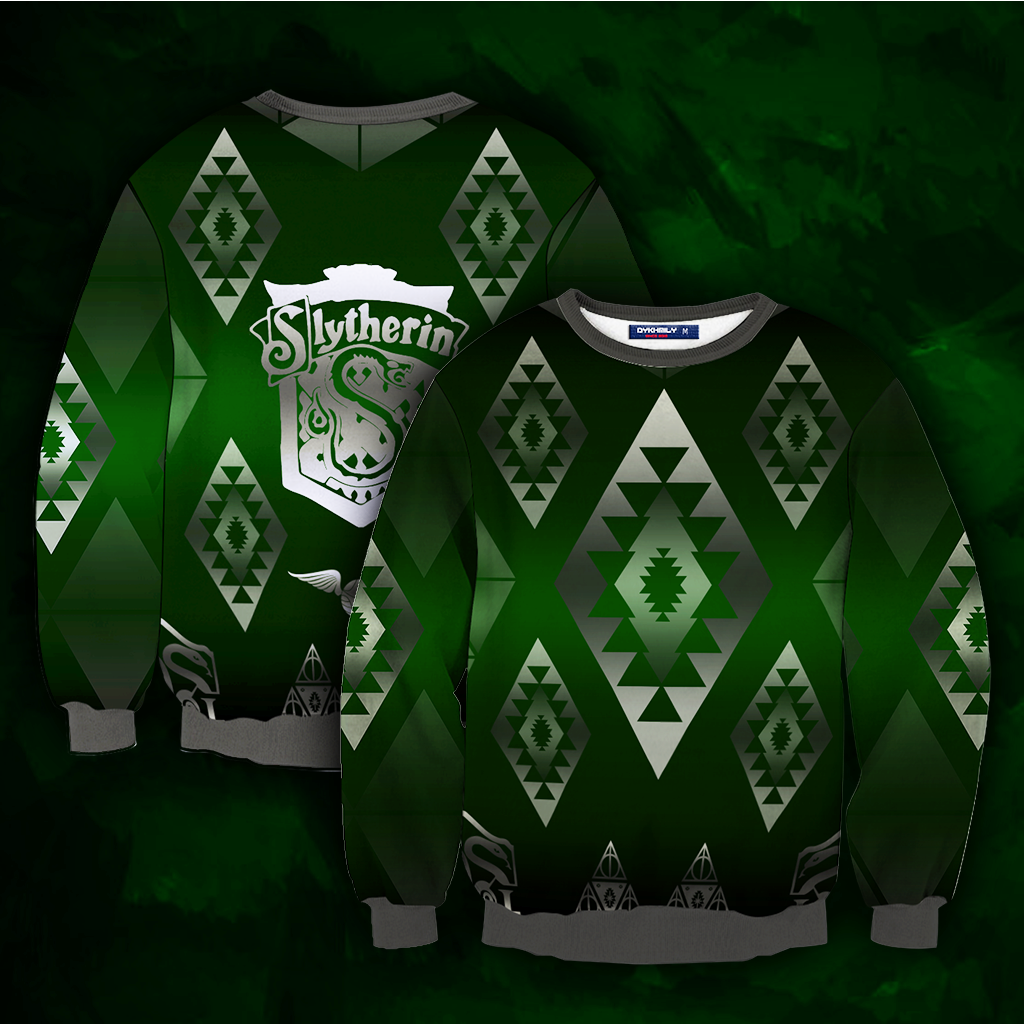 Hogwart Proud To Be A Slytherin Harry Potter 3D Sweater