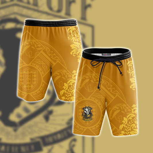 Harry Potter - Loyal Like A Hufflepuff Version Lifestyle Unisex Beach Shorts