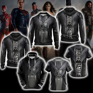 Justice League Unisex Zip Up Hoodie Jacket