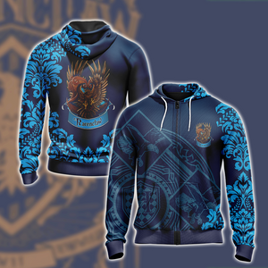 Harry Potter - Wise Like A Ravenclaw Version Lifestyle Unisex Zip Up Hoodie