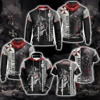 Christian - Knights Templar Unisex 3D Hoodie